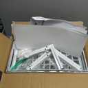 Under Sink Organizer, 2 Tier Under Sink Organizers and Storage, Adjustable Height, Slide out Metal Cabinet Organizers, Pull out Cabinet Storage Drawer Shelf for Kitchen Bathroom (White)