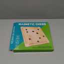 Magnet Game,Magnetic Chess Game,Table Top Magnetic Chess Fun Family Games for Kids and Adults,Magnetic Rocks Game Puzzle Toy Family Party Strategy Game for Boys and Girls, Wood