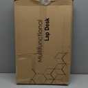 Lap Desk Home Office Lap Desk Portable Laptop Desk for Left Right - Handers with Whole Mouse Pad Wrist Pad Dual Cushion Phone Tablet Slots Fits Up to 17 Inch Laptops (Wood Brown)