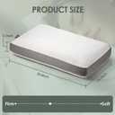 Memory Foam Medium Firm - Gel Foam Pillows for Sleeping Standard Size - Orthopedic Bed Pillows for Neck Pain - Stomach and Back Sleepers