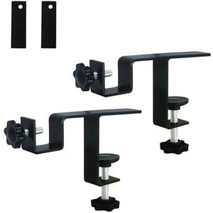 Inside Integrated Blind Curtain Rod Bracket Set, 0.8-2.3 Inch Wide Track, Drill-Free Installation& Tool-Free, Includes Guide and Magnetic Curtain Buckle Black 2PCS(US Patent Application)