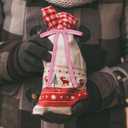 2 x 24 Pcs Pink Velvet Bows Ornaments for Christmas Tree, Vintage Rustic Elegant Velvet Christmas Bows Tree Decorations, Indoor Home Decor for Wreath Mantle Gift Wrap Holiday Decor, 3/8'' W, 5 * 7 inch