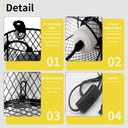 Reptile Heat Lamp Guard with Anti-Bite Brass Ceramic Emitter Basking Heater Lamp Holder,Radiant Heat Panel Reptile Holder Accessories for Turtles Chicks Lizard Snake Bulb Not Included (2Packs)