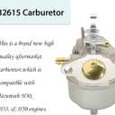 632615 Carburetor Compatible with Tecumseh 632615 632208 632589 H30 H35 Engines, with 35066 Air Filter+L7T Spark Plug
