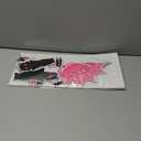 20Pcs Halloween Garage Decoration Magnet Stickers Black Pink Bat Refrigerator Decals Magnet Stickers for Party Home Door Dishwasher Decor