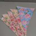 Faccito 49 Ft 5 Pcs Tea Floral Party Paper Bunting Decor Outdoor Bunting Banner Outdoor Vintage Bright Floral Paper Wildflower Garland Garden Theme Tea Party Bridal Shower Decorations for Women