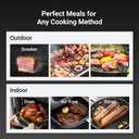 ThermoMaven Smart Bluetooth Wireless Meat Thermometer, 10X Enhanced Sub-1G Signal and Stability, Standalone Display Base, Certified Accuracy 0.5F, WiFi Unlimited Range for BBQ, Oven, Smoker, Grill