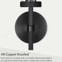 Modern Black Wall Sconces Bathroom Vanity Light Fixtures, Glass Tube Wall Sconces Set of Two, sconces wall lighting indoors, Wall Lights for Mirror, Living Room, Bedroom, Hallway (including bulb) Black, 20in