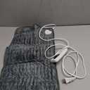 Soft Plush Back Electric Heating Pad with 6 Levels Rapid Heat, 60x30cm, Ideal for Home, Office, Travel & Business Trip (US Plug 110V)