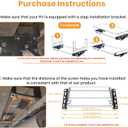 Electric Retractable RV Steps with LED Lighting, 400 LBS Load Capacity, Foldable Aluminum Alloy Camper Steps, Thickened Steel Plate Trailer Steps, Non-Slip Design, Ideal for RV, Trailer, Camper