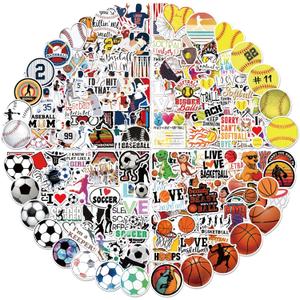 200PCS Sports Stickers for Water Bottles, Waterproof Vinyl Stickers, Party and Holiday Gifts for Kids, Teens, Adults, Boys, Girls