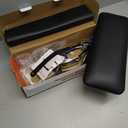 Nail Arm Rest for Acrylic Nails with Nail Table Mat, Microfiber Leather Nail Hand Rest Cushion for Nails, Soft Hand Pillow Footstool with Foldable Nail Art Hand Rest Pad for Nail Tech Use (Black)