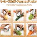 Vegetable Peelers for Kitchen, Multifunction, Easy to handle, easy Julienne and precise peeling (2-in-1 peeler)