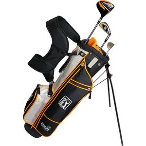 PGA Tour Youth Golf Club Set for Ages 8-12 & 12+ (4’8”–5’10”) Right Handed Kids Golf Sets – Beginner Junior Golf Clubs with Lightweight Stand Bag, Mallet Putter, Hybrid, Driver