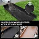 Creative.C 4 Pack Rain Gutter Downspout Splash Block,Rain Diverter Downspout, Downspout Diverter, Gutter Downspout Extensions for Cement Floor Lawn Ground (Black)