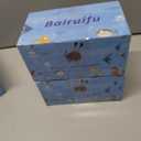 2 x Bairuifu Kids Swim Goggles Snorkel Mask, Latest 3-Window Lens Wide Vision, Crystal Clear, Swimming Goggles Soft Nose Cover (Light Blue Black)