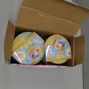 Dumpling Squishy Mystery Box, Glitter Dumpling, Dumplings Style Stress Balls for Adults and Kids, Cute Steamer Basket Design with Squeezable Bun Stress Relief Fidget Toys (4 PCS)