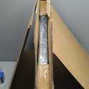 C-Hopetree Small Metal Outdoor Coffee Side Table for Outside Patio, Square, Black