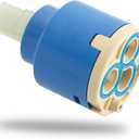 Diameter 35mm Ceramic Faucet Cartridge Replacement for Single Handle Kitchen Basin Shower Faucet Part, Ceramic Faucet Valve