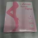 HONGTEYA Fleece Lined Tights Women Winter Thermal Leggings Pantyhose Fake Translucent Thick Warm Sheer Tights (US, Alpha, opaque Skin) Size XL Black