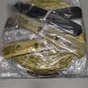 Black Silver Gold Party Decorations - 15Pcs Paper Flowers Tissue Pom Poms Paper Lanterns Graduation Hanging Decor Retirement Decoration 50th 80th 90th Men Birthday Anniversary HongTongTong