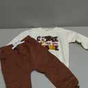 St Patricks Day Baby Boy Outfit Shamrock Letters Embroidery Sweatshirt Jogger Pants Set Cute Toddler Boy Clothes (2-3T, Coffee)