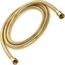 Universal 60 Inch Flexible Shower Hose - Extra Long, Stainless Steel, Double-Buckle For Handheld Showerhead - Polished Brass