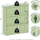 Furinno Basic Book Shelf, 3-Tier Bookshelf, Cube Storage Organizer Bookcase with Open Shelf, 7 x 24 x 26, for Living Room, Bedroom, Home Office, White