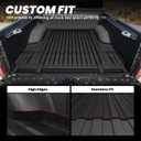 LASFIT Bed Mat for Nissan Frontier 2005-2021 5FT/59.2 Inches(Not Fit 6FT), All Weather TPE Custom Fit Truck Bed Mat Pickup Bed Liner, Black