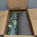 Black Green Botanical Kitchen Rugs Set of 2 Plant Leaf Anti-Fatigue Kitchen Mat Natural Comfort Standing Waterproof PVC Mats 2/5" Thick Leather Carpet for Laundry Office Sink(17.3" x28" + 17.3" x 47")