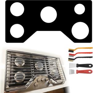 Stove Top Protector liner For 36" GE Gas Range Model CGP95362MS1 CGP70362NS1 CGP9536SLSS PGP9036SLSS PGP7036SLSS GP5036DLBB 5 burner Thickness Reusable Stove Burner Covers
