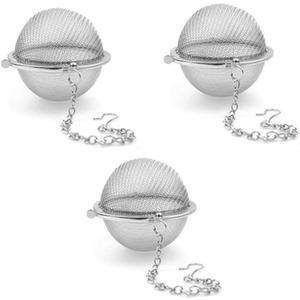 3PCS Premium Tea Infusers, Loose Leaf Tea, Upgraded Tea Strainers and Tea Balls for Flavoring Herbal Spices and Seasonings