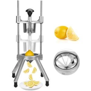 Commercial Easy Wedger 8 Wedger Fruit Lime Slicer Cutter Stainless Steel Blade Commercial Vegetable Chopper Dicer Lemon Cutter for Home Bar Restaurant Lemons Limes Tomatoe Potatoe