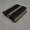 Lahome Striped Easy Jute 3x5 Outdoor Patio Rug, Washable Rugs for Entryway Geometric Indoor Outdoor Living Room Carpet, Farmhouse Neutral Non Slip Black Carpet for Backyard Bedroom Porch