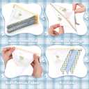 Hahafelt Goose Fabric Garland Banner One Silly Goose Birthday Decor Bow Geese Baby Shower Party Decorations for 1st Birthday Wedding Party(Plaid,Green, Blue and White)