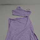 No Brand Women's One Shoulder Sleeveless Cutout Side Slit Bodycon Maxi Long Dress XL Purple