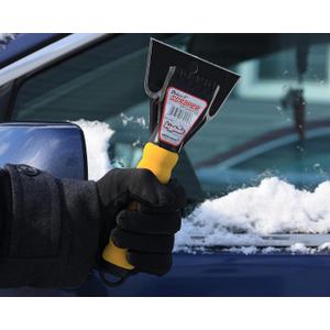 Bigfoot 9" Dual-Head Ice Sraper - Car Glovebox Size - Polyethylene 1702 3Pack