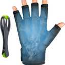 Finger Arthritis Compression Hand Ice Pack for Pain Relief, Adjustable Wrist Ice Pack for Hot & Cold Therapies, Finger Ice Pack with 1pcs Hand Massage Tool Gel Ice Gloves for Tendinitis, Carpal Tunnel