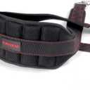 Belt for Belt Squats, Rack Attachment & Squat Machine, Weight Lifting&Powerlifting  Back Support, Low-Profile, Padded Hip & Thigh, Secure Buckle, Heavy Duty (Black&Red)