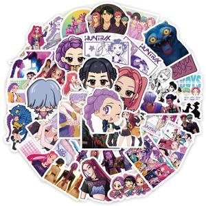 Demon Movie Hunters Stickers, 74PCS Korean Idol Anime Style Stickers for Water Bottles,Waterproof Vinyl Decal for Teen Girl Adult Laptop Skateboard Phone Case Guitar Travel Case Bike Notebook