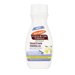 Palmer's Cocoa Butter Formula Tahitian Vanilla Body Lotion, 8.5 Oz, Daily Moisturizing Lotion for Dry Skin with Shea Butter & Vitamin E, Hydrates & Protects, Helps Provide 48-Hour Deep Moisture