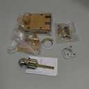 Heavy Duty Safety Double Cylinder Locking,Jimmy-Resistant Design Prohibits Forced Entry by Spreading of Door Frames,Gold