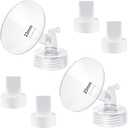 23mm Flange and Duckbill Valve Compatible with Spectra S1 Spectra S2 Spectra9 Plus Synergy Gold Breast Pump, Spectra Pump Parts S2 Parts S2 Accessories Replacement