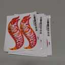 6 x Authntcestore- (2 Pack) Hot Wheelz Sticker Decal Vinyl | Car Racing Lovers | Cars | Windows | Laptops | Walls | Any Smooth Surface | Premium Quality | Size: 5" x 2"