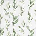 Crane Baby 100% Cotton Sateen Crib Sheet, Fitted for Cribs and Toddler Beds, Baby Crib Sheets, Baby Bedding for Boys and Girls, Green Leaf