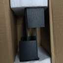 PETAFLOP 5x7 Picture Frame Set of 2, Black Rustic Wooden Photo Frames 5 by 7 Inch with HD Glass, U Shaped Double Sided Menu Holder Sign Card Stand for Tabletop Display