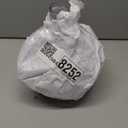 8.6 inch GLASS ROUND CLEAR VASE