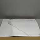 10-Pack Peel and Stick White Marble Wall Panels (11.8" x 23.6") – 19.4 Sq. Ft. Waterproof PVC Tiles for Kitchen, Bathroom, Living Room & Accent Walls – Heat-Resistant Self-Adhesive Backsplash Tiles