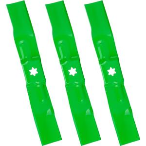 942-05067 6 Star Mulching Blades for Cub Cadet XT1 XT2 LT50 RZT Troy Bilt Mustang XP Craftsman Z550 T260 Mower Blade for 50 Inch Deck Zero Turn Lawn Tractor Mower Replace 942-05052-X 942-05052/3 Pack