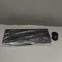 Wireless Keyboard and Mouse Combo, Full-Sized 2.4GHz Wireless Keyboard with Comfortable Palm Rest and Optical Wireless Mouse for Windows, Mac OS PC/Desktops/Computer/Laptops (Black)